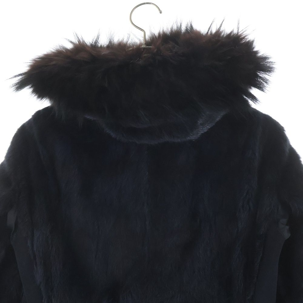 Prada Sport Ham Star Fur Coat Outer Black — view 4