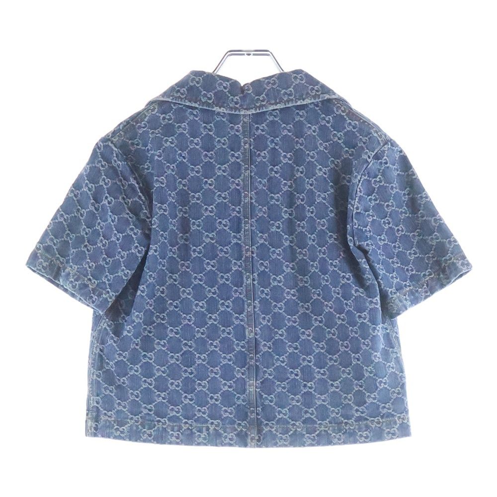 Gucci GG Jacquard Denim Jacket Indigo — view 2
