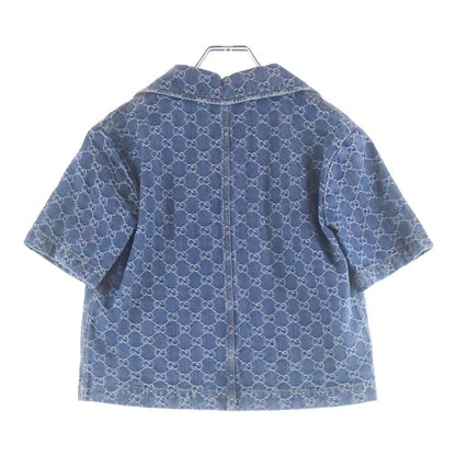 Gucci GG Jacquard Denim Jacket Indigo — view 2