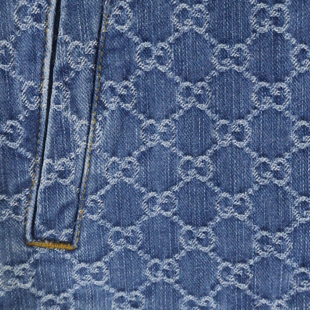 Gucci GG Jacquard Denim Jacket Indigo — view 5