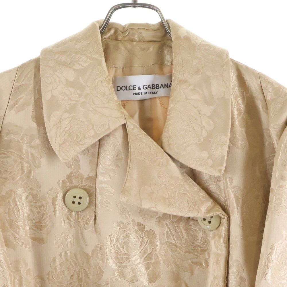 Dolce & Gabbana Jacquard All Over Pattern Double Breasted Coat — view 3