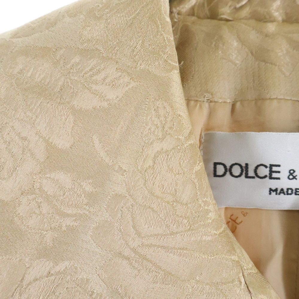 Dolce & Gabbana Jacquard All Over Pattern Double Breasted Coat — view 5