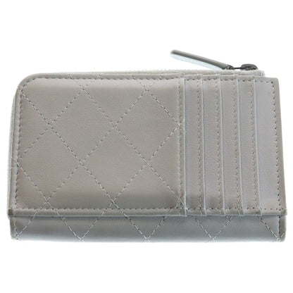 Chanel L-shaped Zipper Classic Zip Coin Card Case Light Blue — view 2