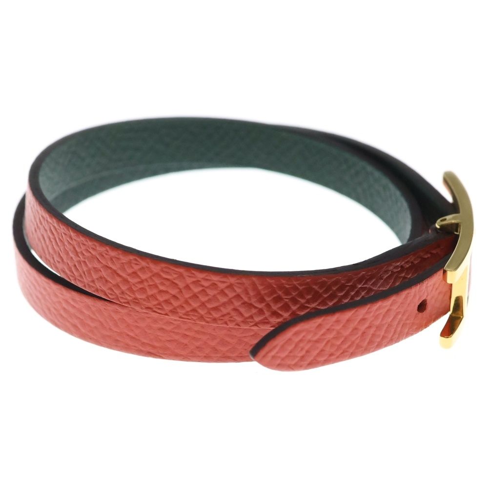 Hermes Behapi Bracelet Leather Light Red Gold — view 3