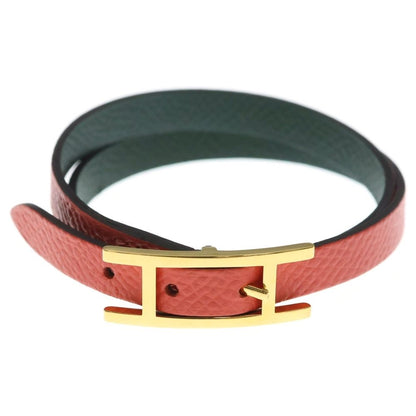 Hermes Behapi Bracelet Leather Light Red Gold — view 4