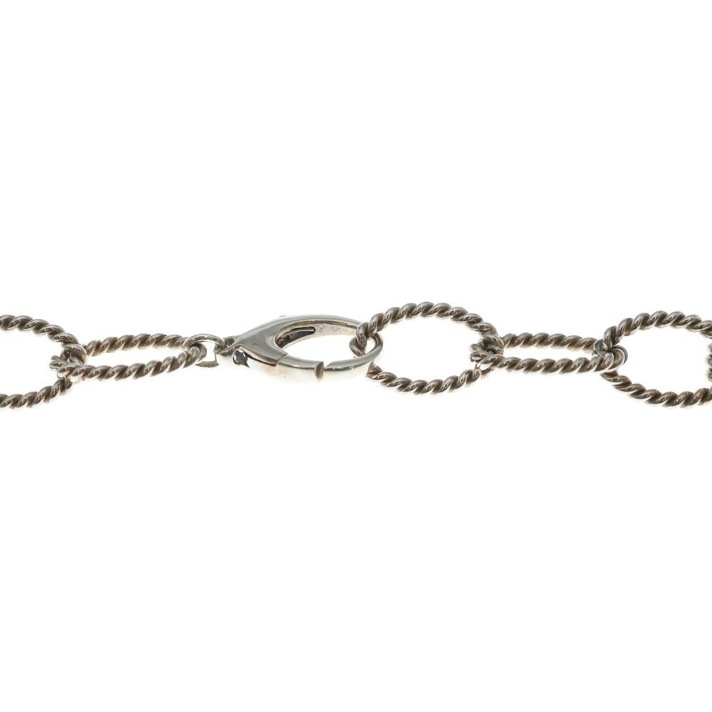 Tiffany & Co. Twisted Long Rope Necklace Pendant Chain Silver — view 3
