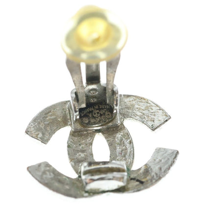 Chanel CC Logo Earrings Silver — view 5