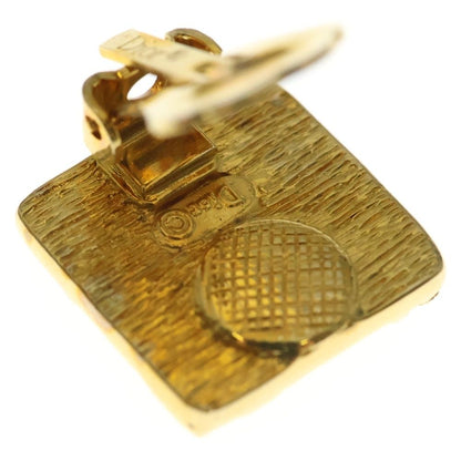 Dior Trotter Square Earrings Gold — view 5