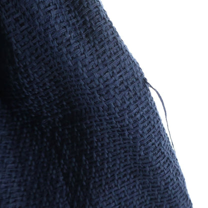 Chanel Colorless Cotton Tweed Jacket Navy — view 5