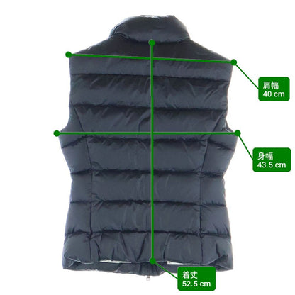 Prada Triangle Logo Down Vest Black — view 9