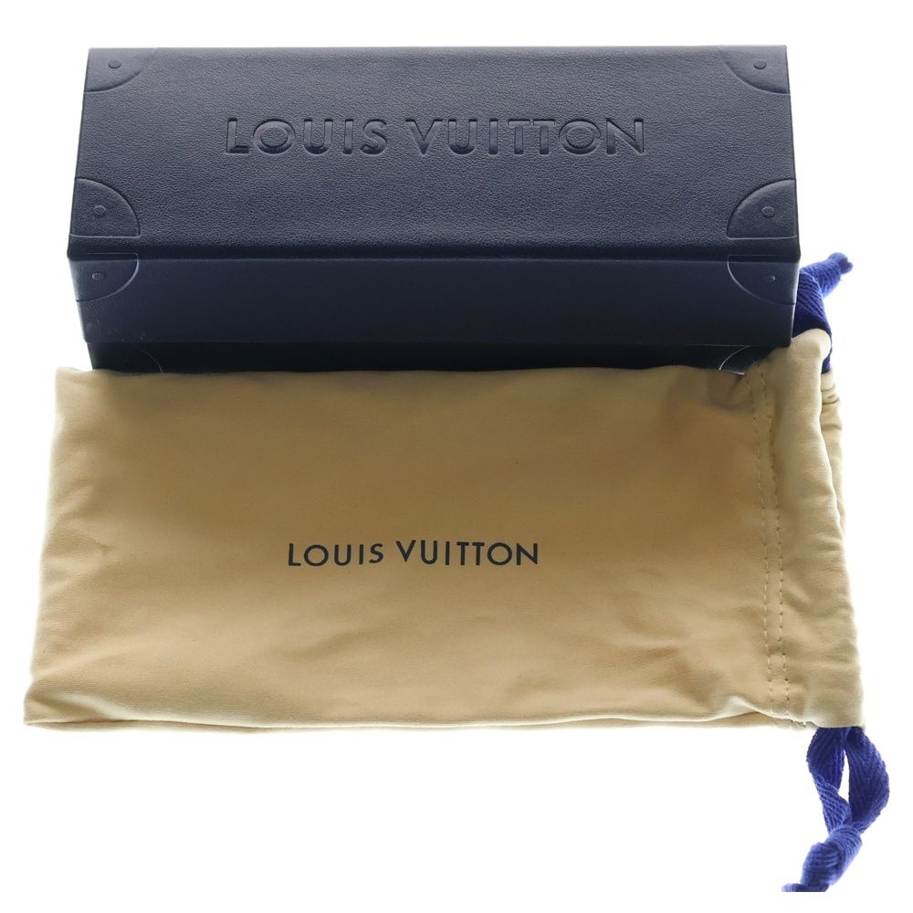 Louis Vuitton Sunglasses Clockwise Teardrop Brown Lens Gold Frame — view 6