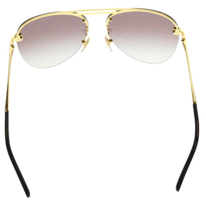 Louis Vuitton Sunglasses Clockwise Teardrop Brown Lens Gold Frame — view 2