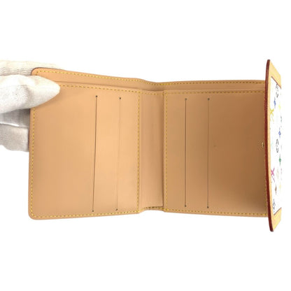 Louis Vuitton Multicolor Porte Monnaie Billets Cult Cles Fold Wallet Compact Bron White — view 7