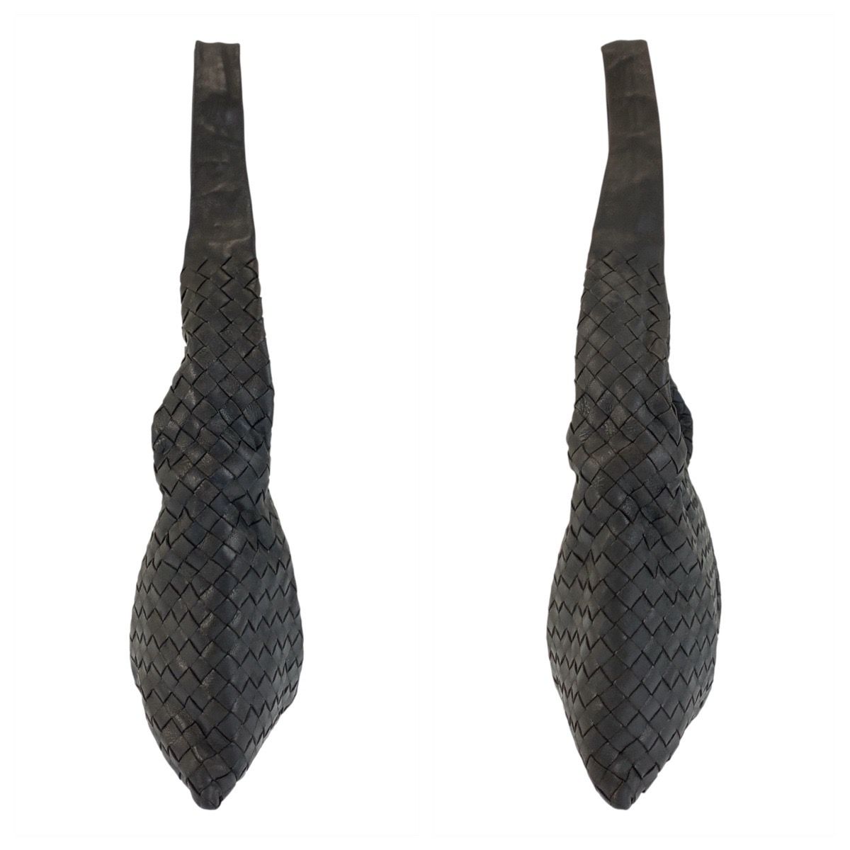 Bottega Veneta Black Leather Shoulder Bag — view 8