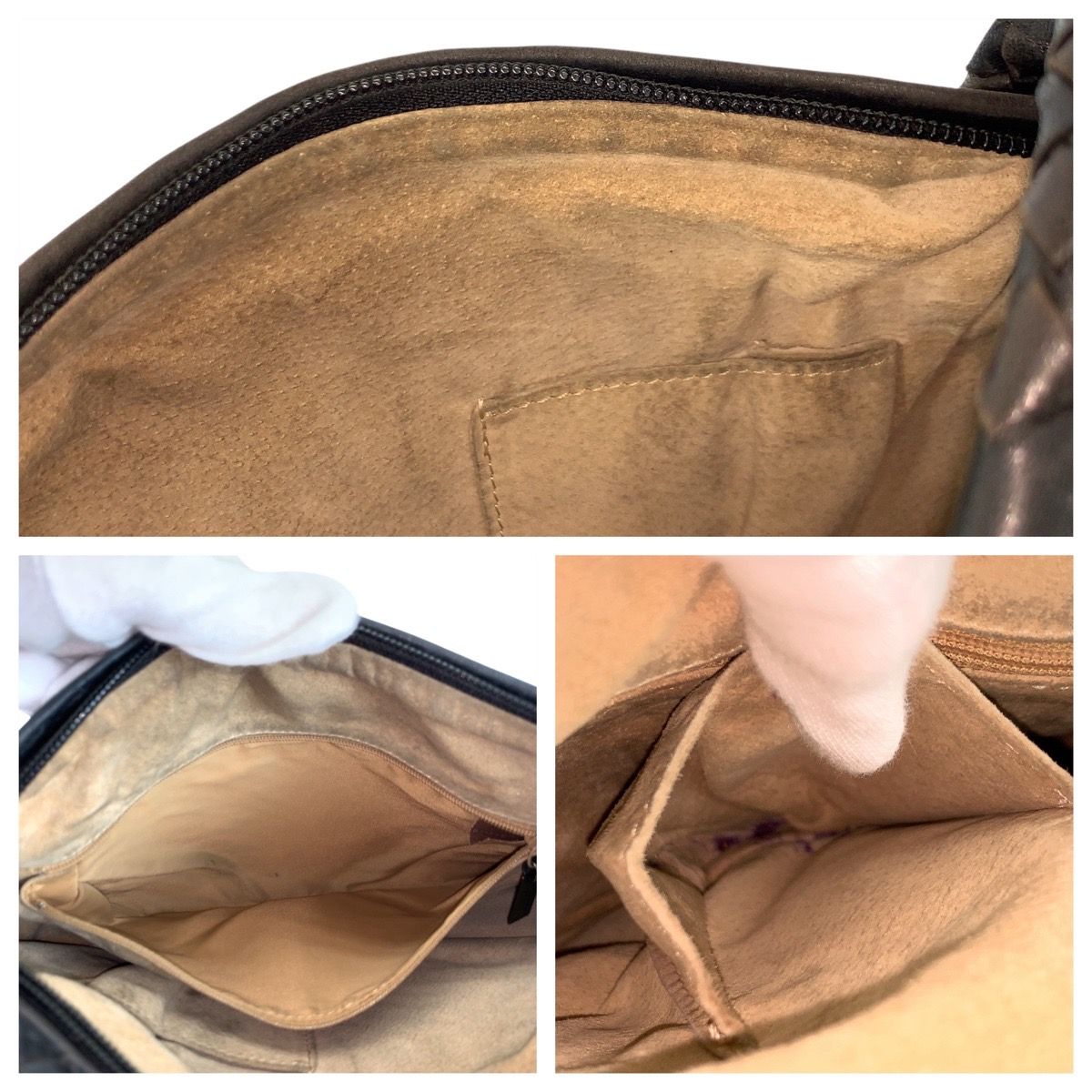 Bottega Veneta Black Leather Shoulder Bag — view 6