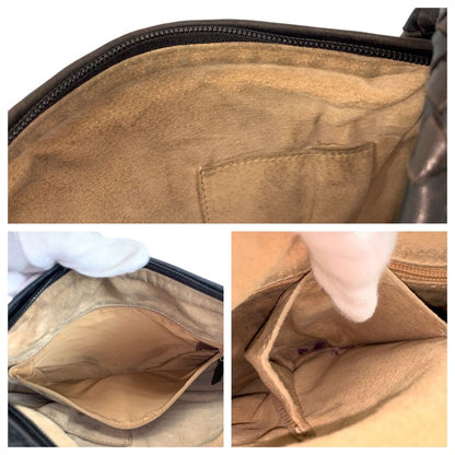 Bottega Veneta Black Leather Shoulder Bag — view 6