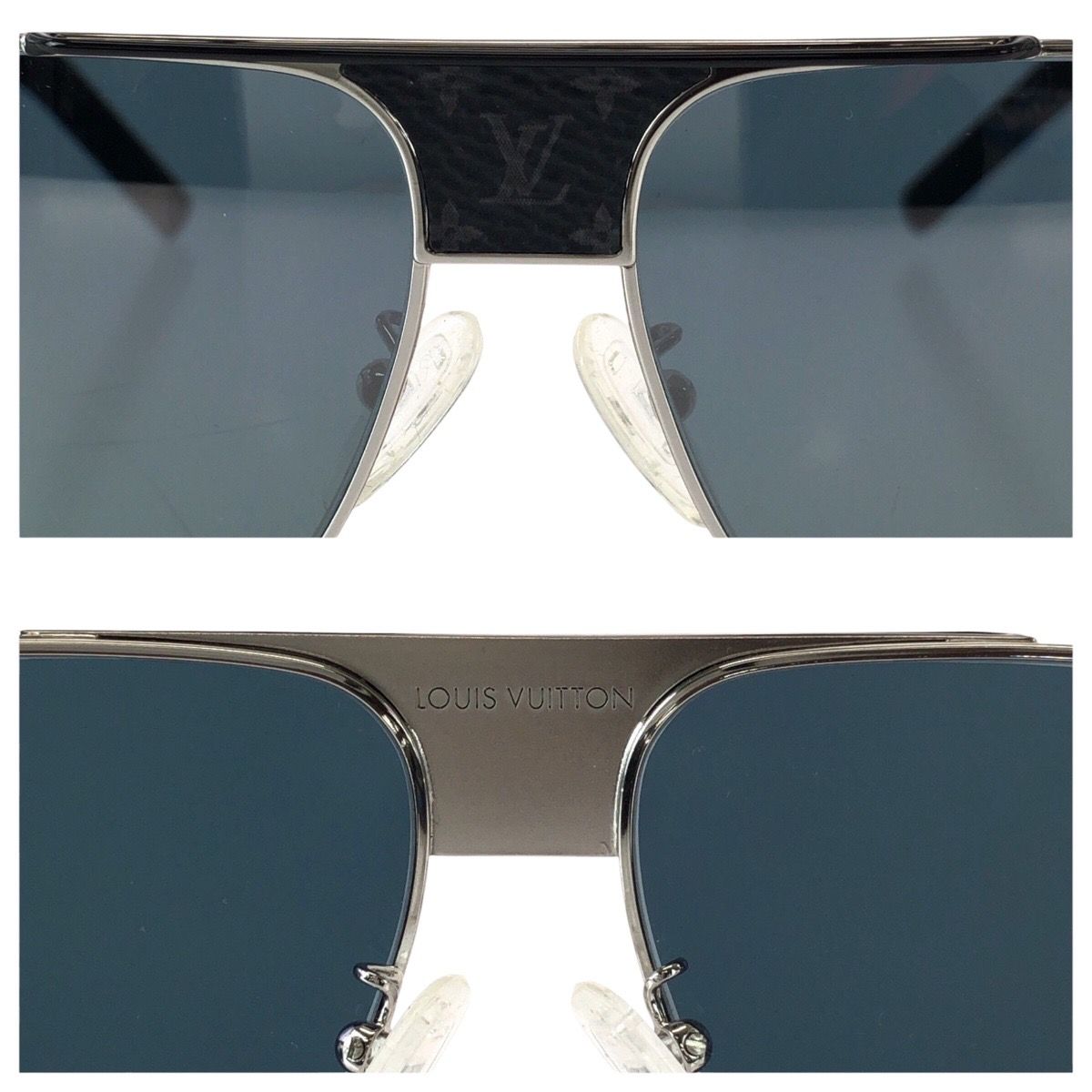 Louis Vuitton Monogram Pacific Blue Black Silver Metal — view 6