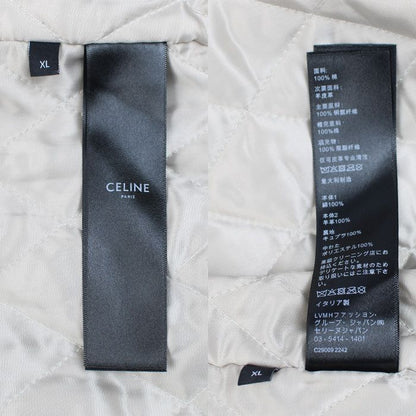 Celine Varsity Jacket Denim Blue White Gray XL — view 4