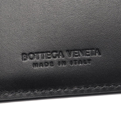 Bottega Veneta Coin Case Intrecciato Key Pouch Black Leather — view 4