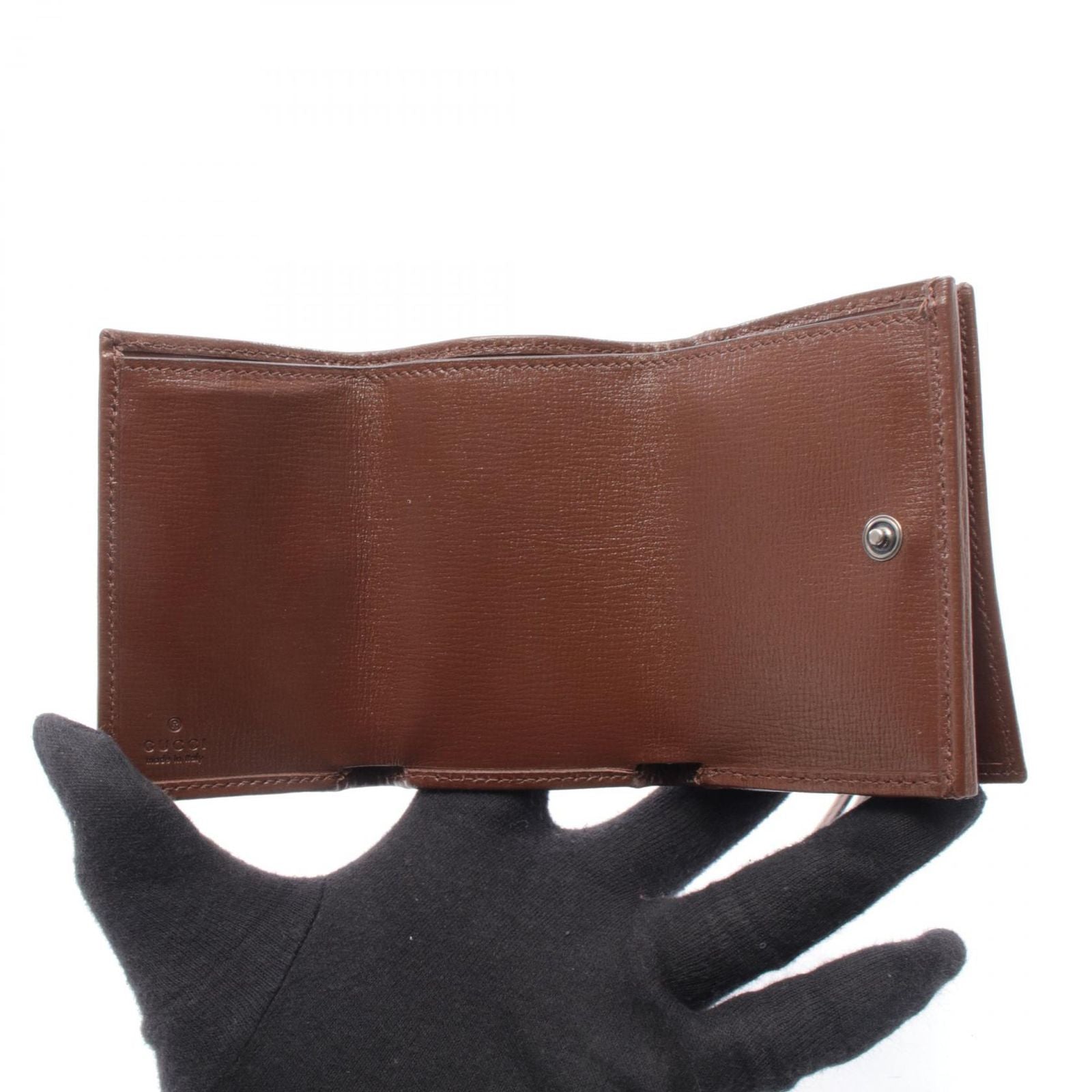 Gucci Trifold Wallet Hacker Project Beige Brown — view 3