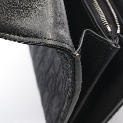 Dior Bifold Wallet Autumn Blue Jacquard Black Canvas Auction Zip Long — view 7