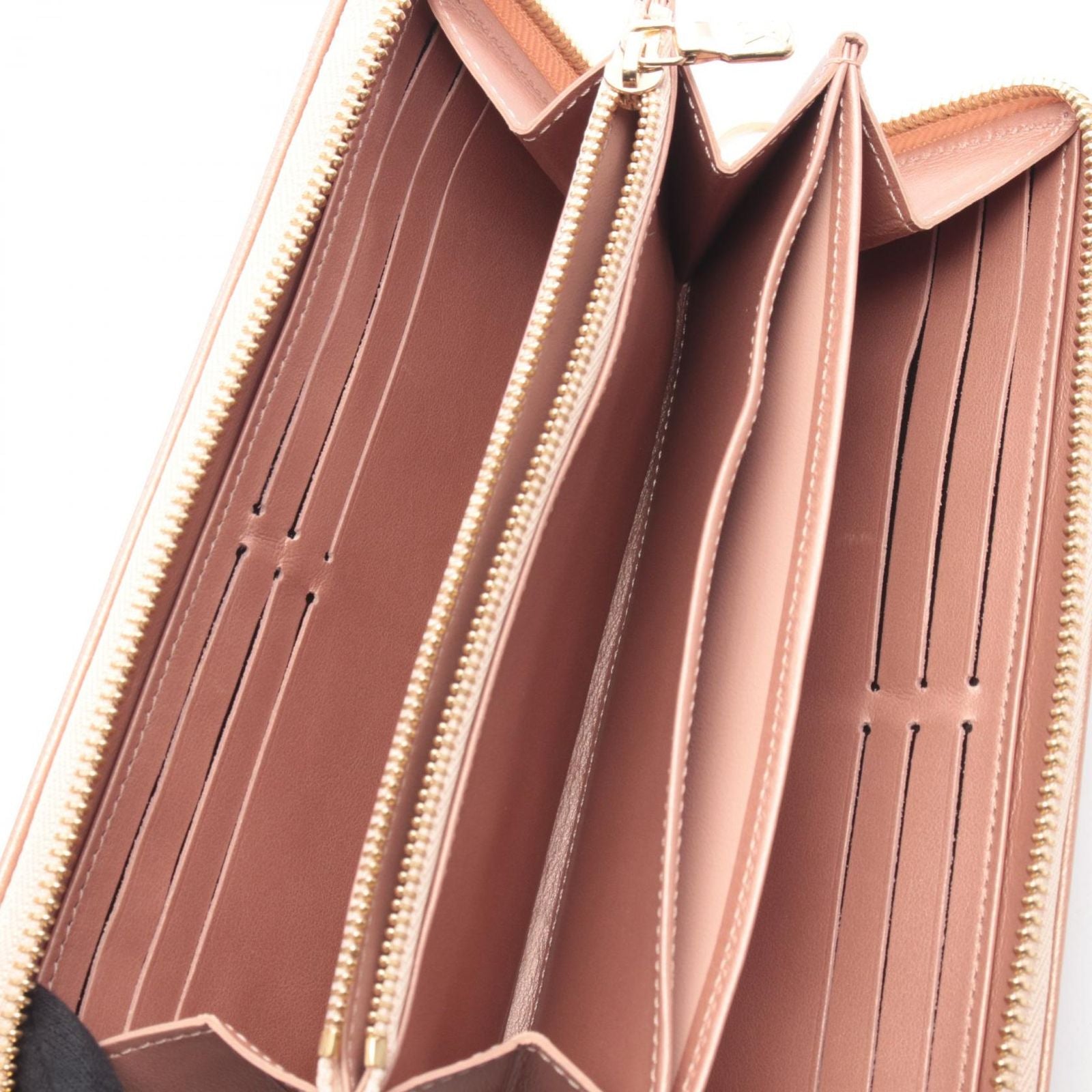 Louis Vuitton Round Wallet Zippy Coussin Rose Gold Leather Pink — view 3