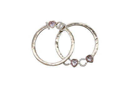 Chanel I Love Coco Heart Stone Earrings Metal Rhinestone Gold