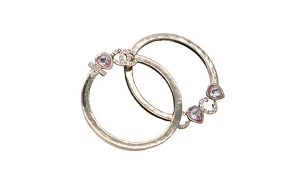 Chanel I Love Coco Heart Stone Earrings Metal Rhinestone Gold — view 3