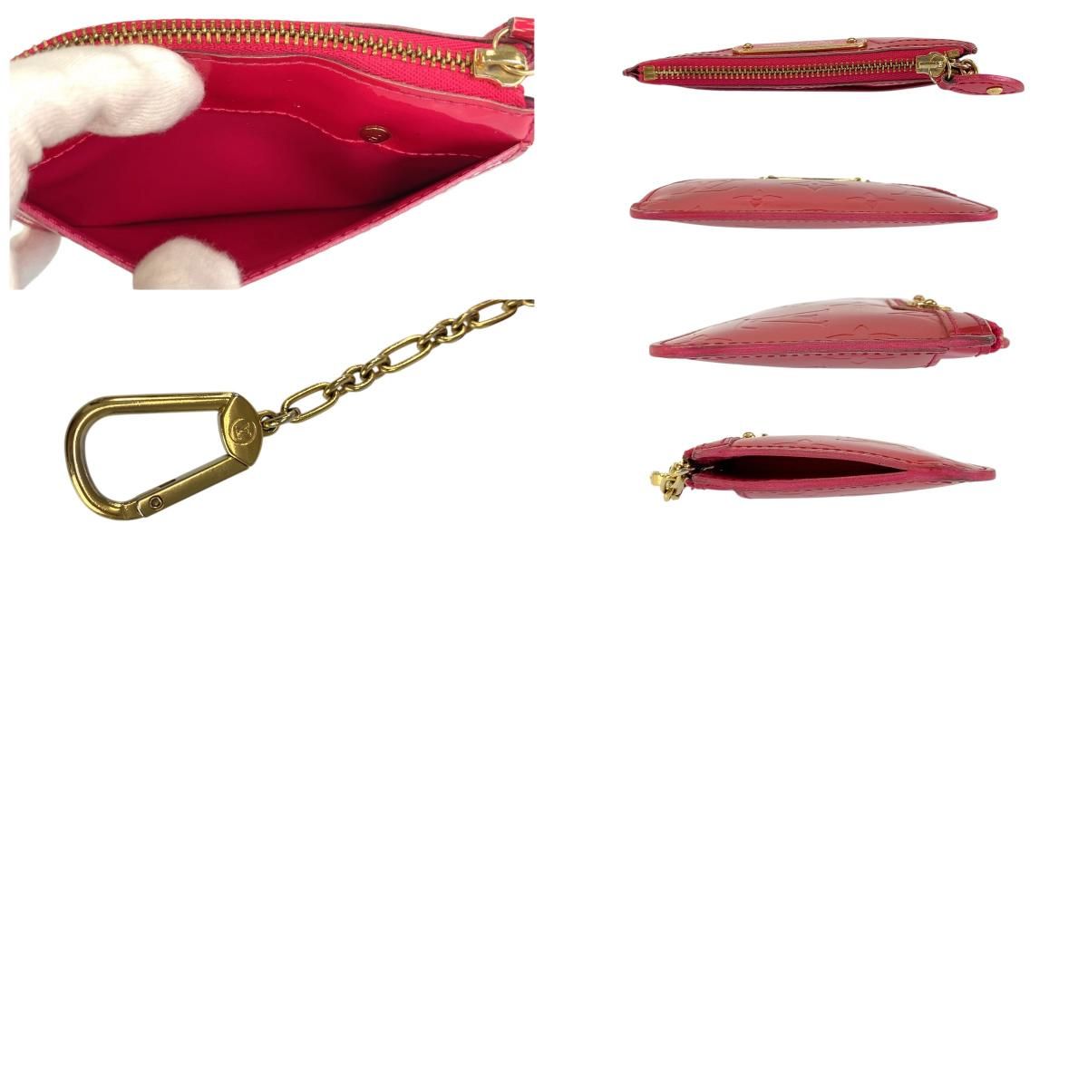 Louis Vuitton Monogram Vernis Pochette Cles Pink Coin Case Key — view 9