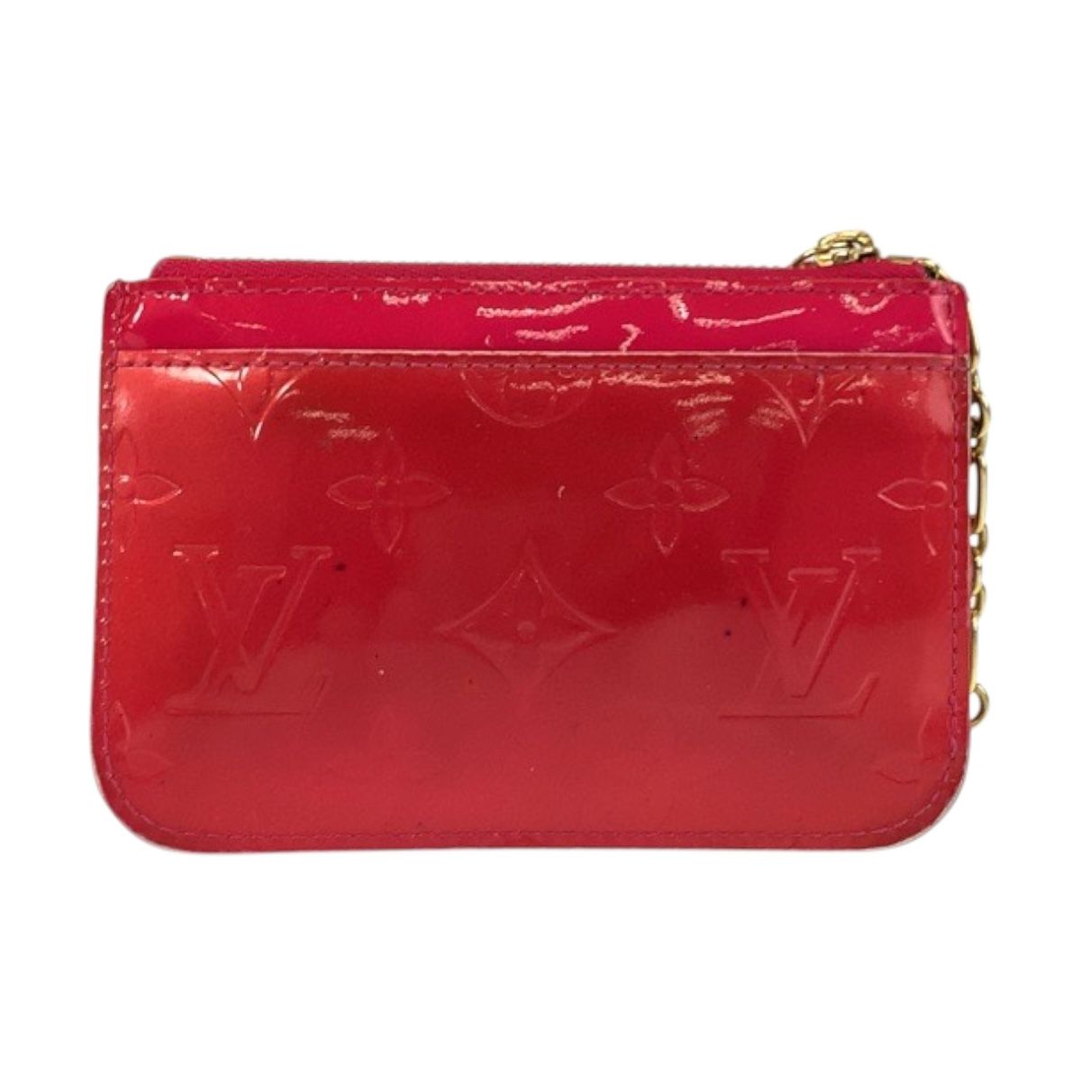 Louis Vuitton Monogram Vernis Pochette Cles Pink Coin Case Key — view 2