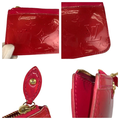 Louis Vuitton Monogram Vernis Pochette Cles Pink Coin Case Key — view 6