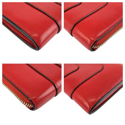 Bvlgari Serpenti Red Gold Leather DP Wallet — view 4