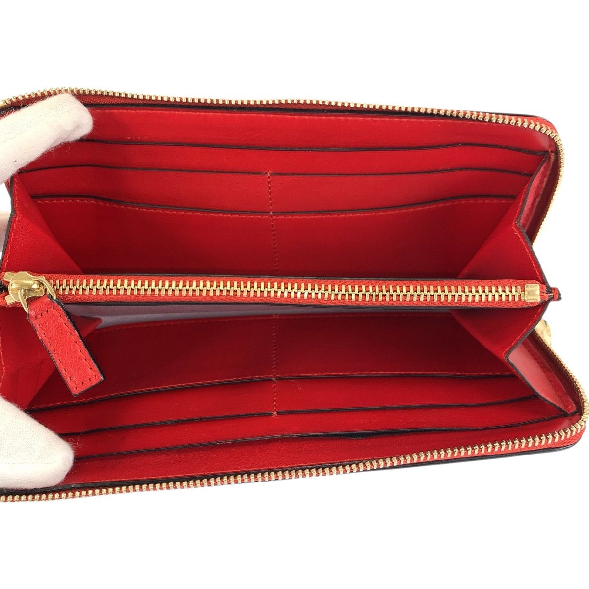 Bvlgari Serpenti Red Gold Leather DP Wallet — view 7