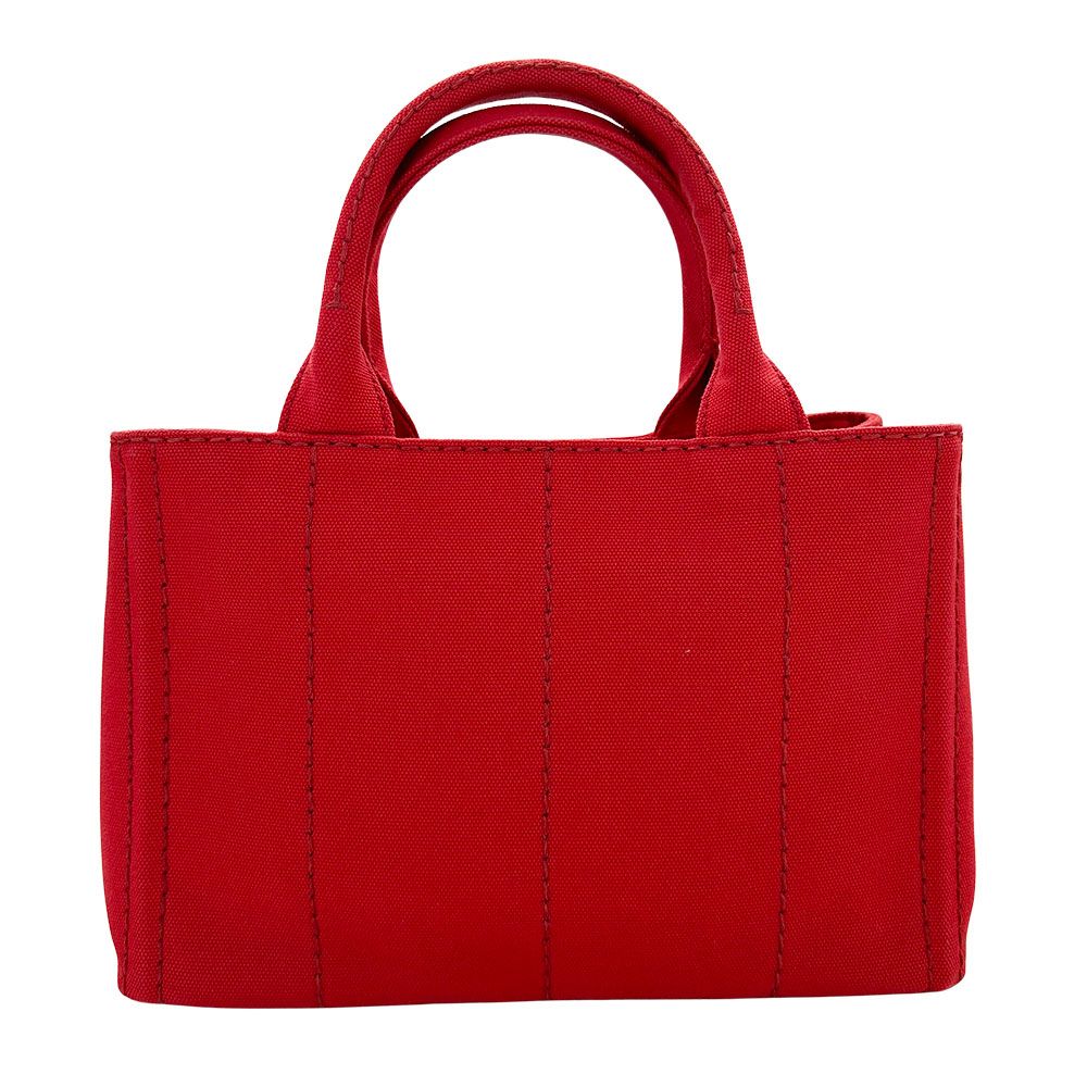 Prada 2-Way Shoulder Bag Canvas Canapa Red — view 3