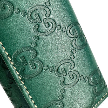 Gucci Key Case Guccissima Leather Green 6 Row Holder — view 4