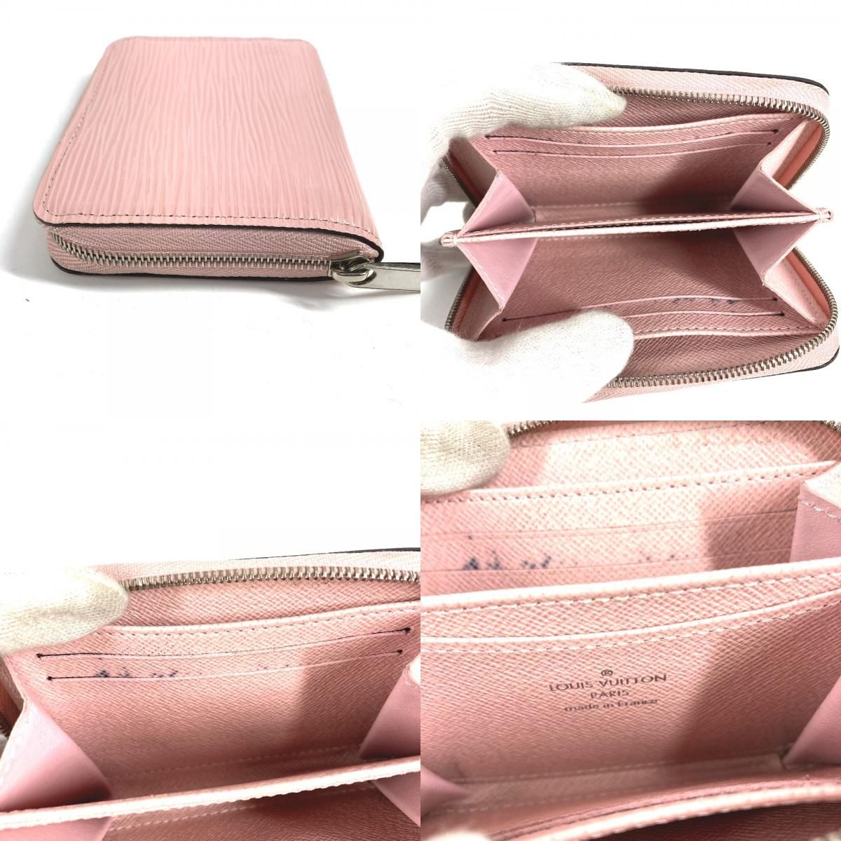 Louis Vuitton Coin Case Zippy Purse M61206 Epi Leather Rose Valerine Pink — view 8