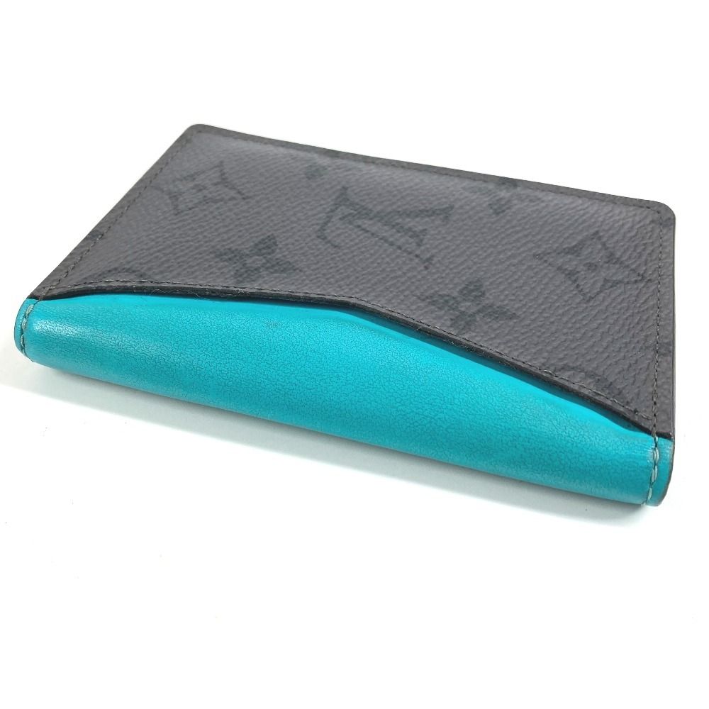 Louis Vuitton Card Case Organizer de Poche Monogram Eclipse Canvas Gray — view 6