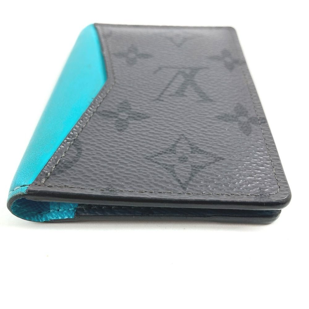 Louis Vuitton Card Case Organizer de Poche Monogram Eclipse Canvas Gray — view 5