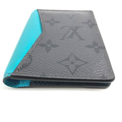 Louis Vuitton Card Case Organizer de Poche Monogram Eclipse Canvas Gray — view 5