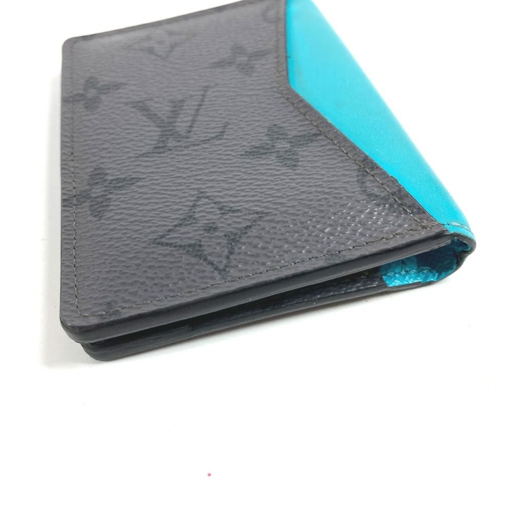 Louis Vuitton Card Case Organizer de Poche Monogram Eclipse Canvas Gray — view 3