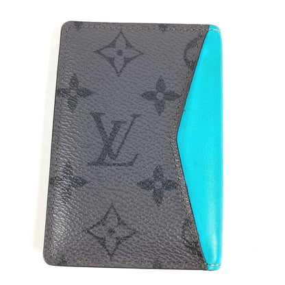 Louis Vuitton Card Case Organizer de Poche Monogram Eclipse Canvas Gray — view 2