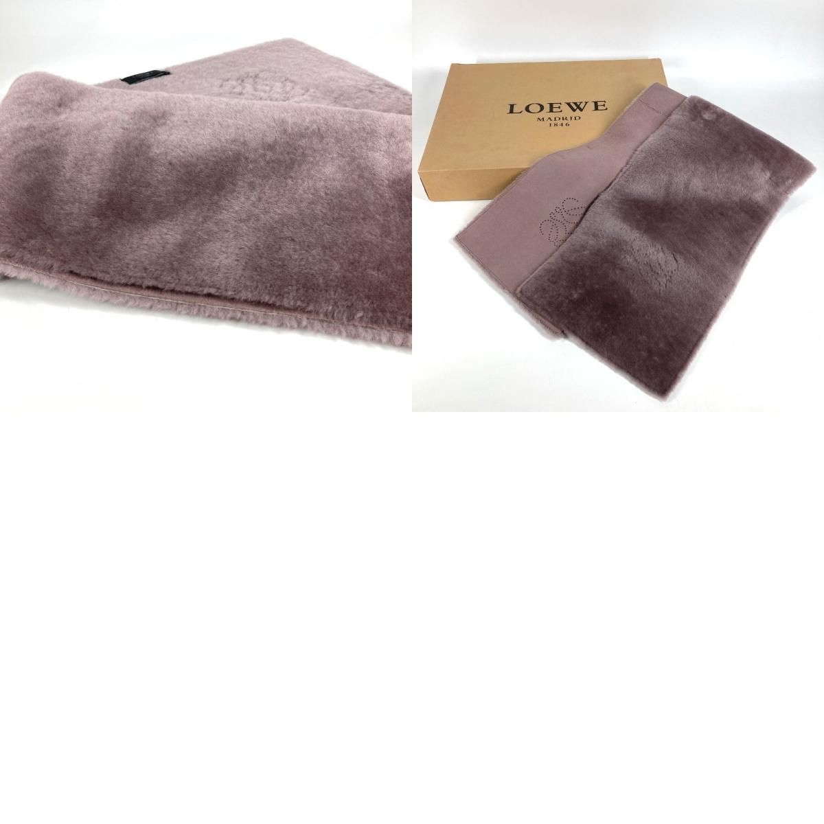 Loewe Muffler Anagram Logo Purple — view 9