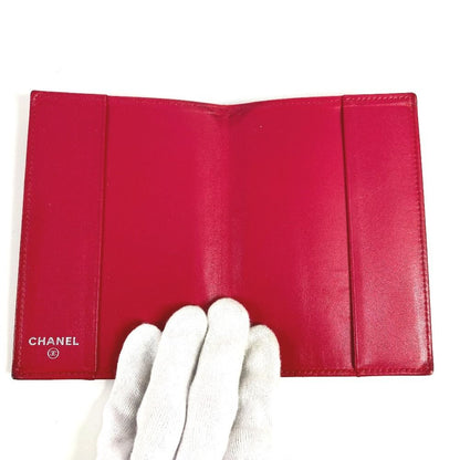 Chanel Passport Case CC Coco Mark Logo Matelasse Quilted Lambskin Red — view 3