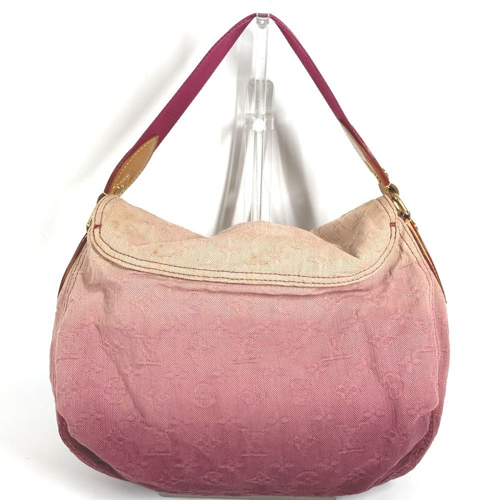 Louis Vuitton Shoulder Bag Sunray Monogram Denim Canvas Rouge Fauvist Pink — view 2