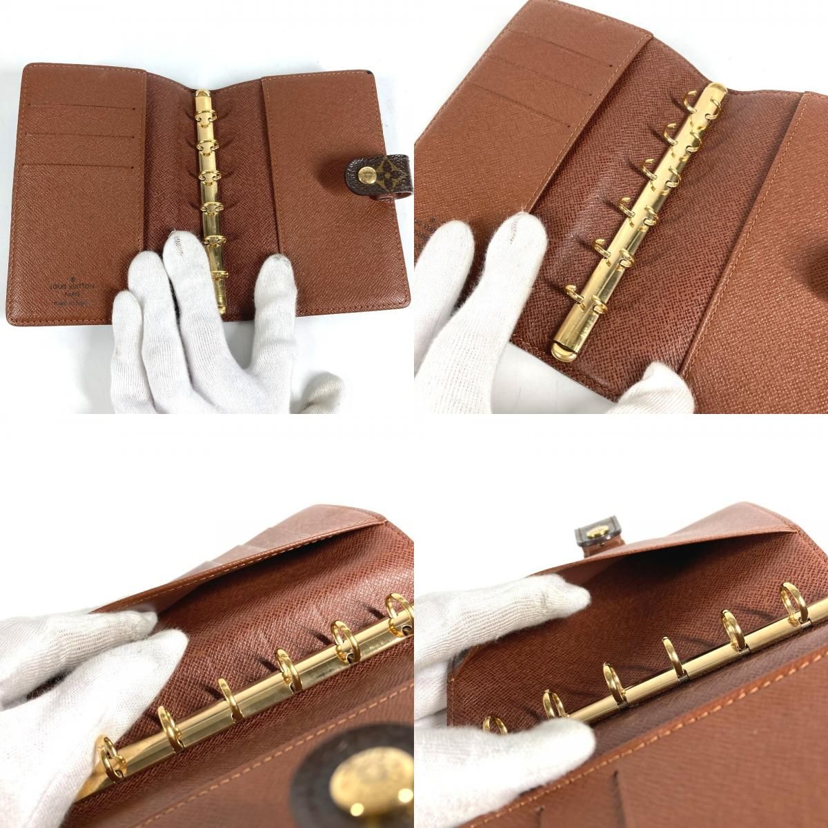 Louis Vuitton Notebook Cover Agenda PM R20011 Monogram Canvas Brown — view 9