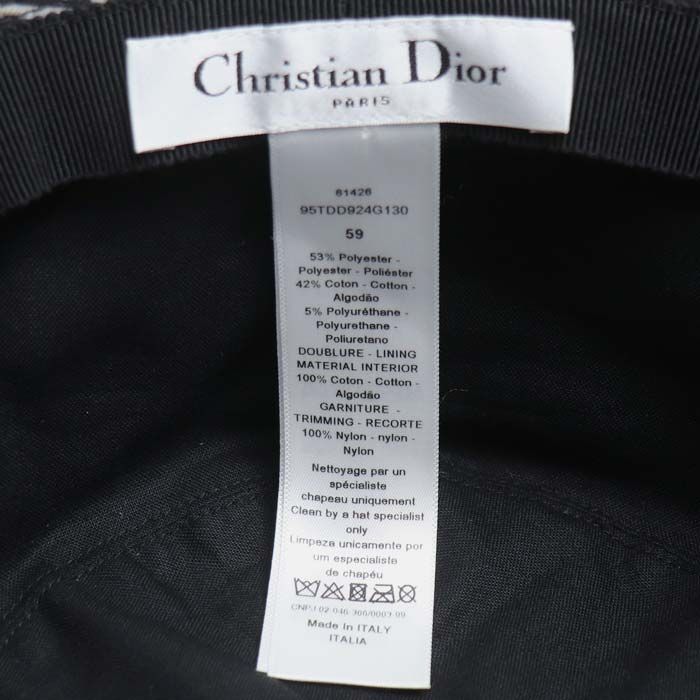 DIOR Teddy-d Bob Hat Au Bree Couture Black 95tdd924g130 59 Women's Used — view 7