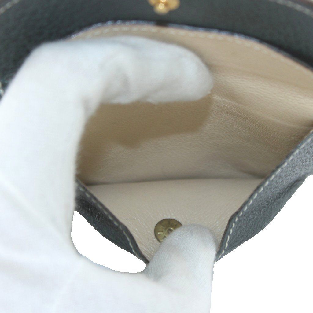 Gucci Coin Case Leather Green — view 5