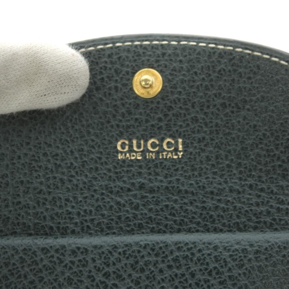 Gucci Coin Case Leather Green — view 3