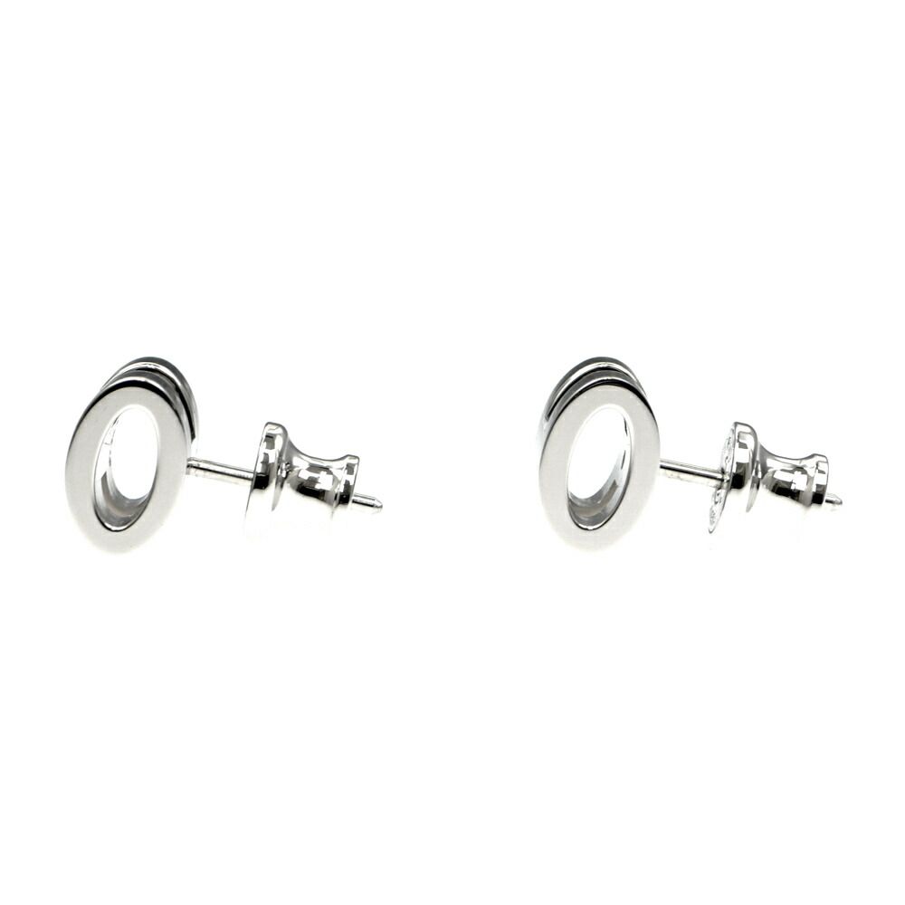 Hermes Single Earring Pop H Mini Pair Black Silver — view 2