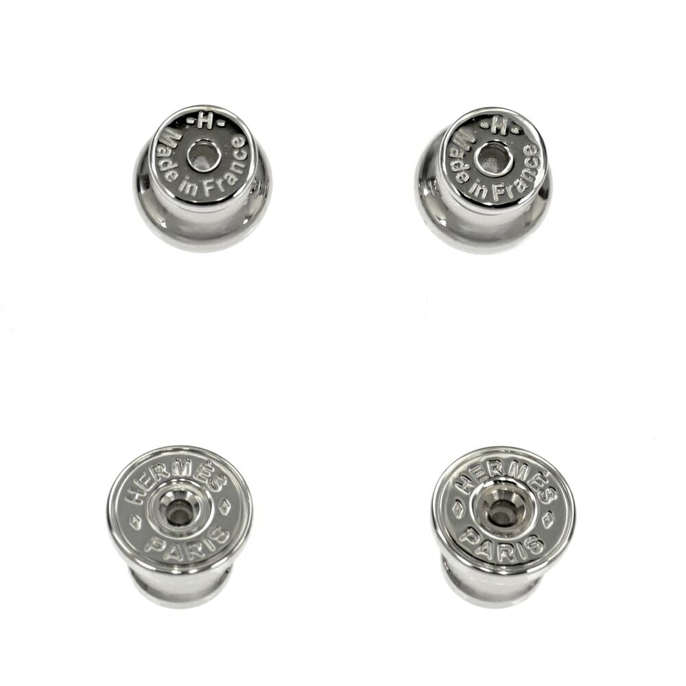 Hermes Earrings Pop Mini Pair Black Silver — view 9